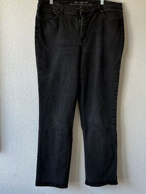 Gloria Vanderbilt Jeans All Around Slimming Effect Black Denim Women’s Size 18